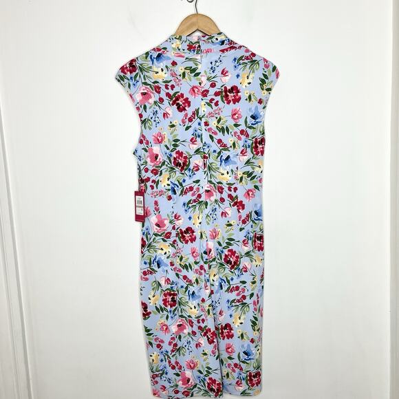 Vince Camuto Floral Dress Womens Size 12 Graduation Wedding Guest Summer Event - Picture 9 of 10